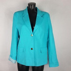 NEW Harve Benard Sz 14 Blue Blazer Women $98 Lined